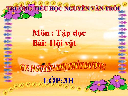 Tuần 25. Hội vật