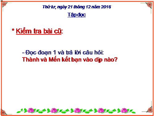 Tuần 16. Về quê ngoại