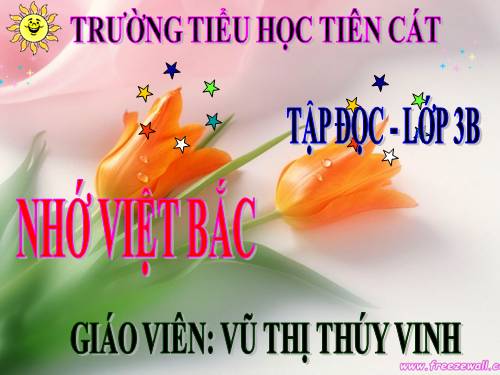 Tuần 14. Nhớ Việt Bắc