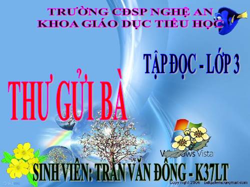 Tuần 10. Thư gửi bà