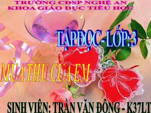 Tuần 5. Mùa thu của em