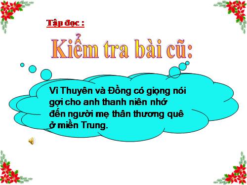 Tuần 10. Thư gửi bà