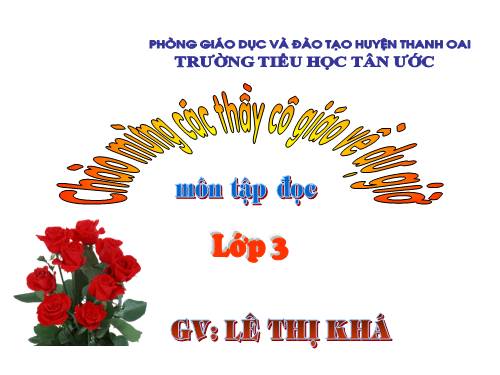 Tuần 21. Bàn tay cô giáo