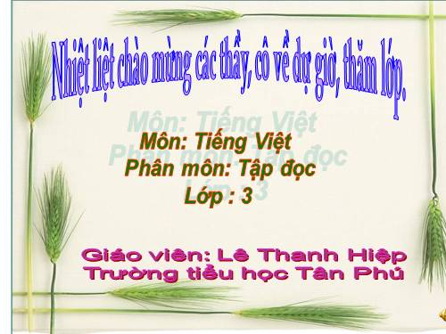 Tuần 30. Một mái nhà chung