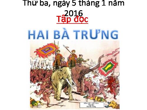 Tuần 19. Hai Bà Trưng