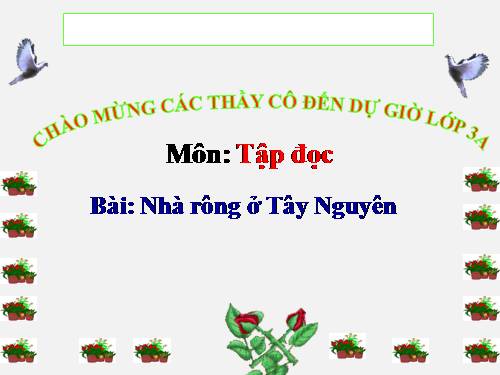 Tuần 15. Nhà rông ở Tây Nguyên