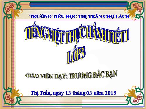 Tuần 35. Ôn tập Cuối Học kì II