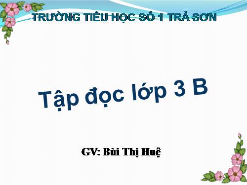 Tuần 17. Anh Đom Đóm