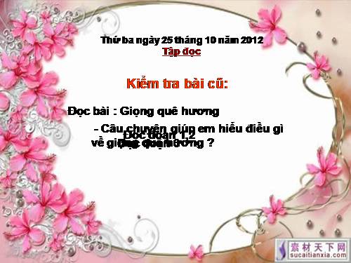 Tuần 10. Thư gửi bà