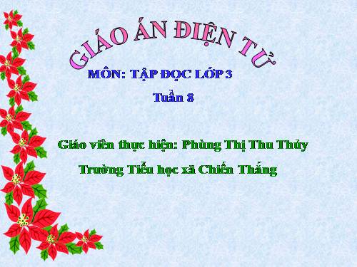Tuần 8. Các em nhỏ và cụ già