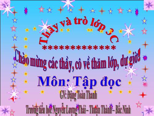 Tuần 8. Các em nhỏ và cụ già