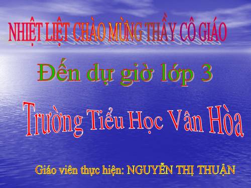 Tuần 8. Tiếng ru