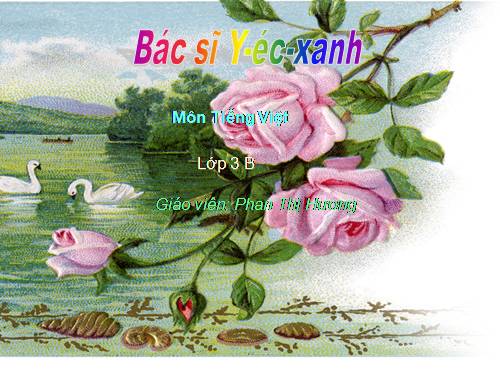 Tuần 31. Bác sĩ Y-éc-xanh