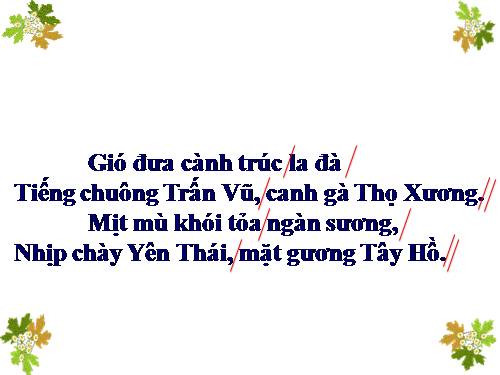 Tuần 12. Cảnh đẹp non sông