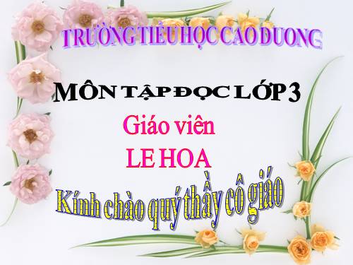 Tuần 10. Thư gửi bà