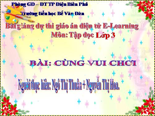 Tuần 28. Cùng vui chơi