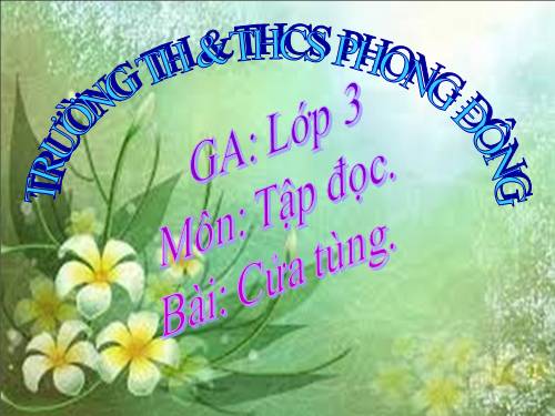 Tuần 13. Cửa Tùng