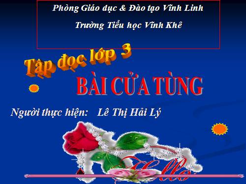 Tuần 13. Cửa Tùng