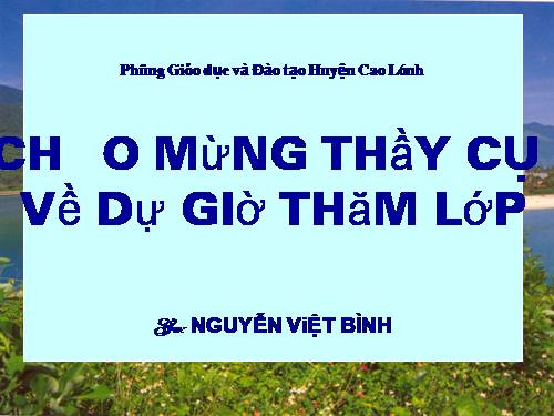 Tuần 10. Giọng quê hương