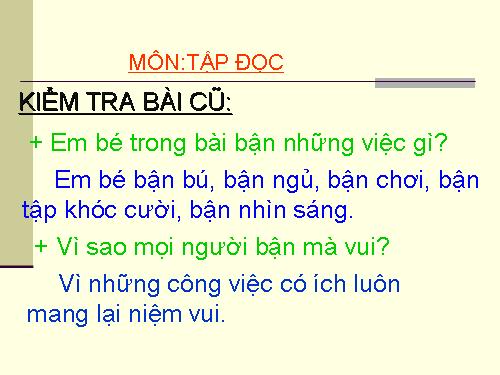 Tuần 8. Các em nhỏ và cụ già