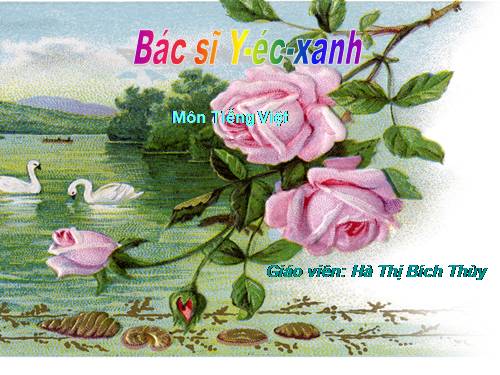 Tuần 31. Bác sĩ Y-éc-xanh