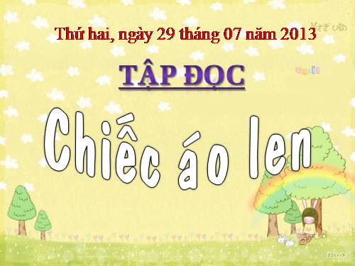 Tuần 3. Chiếc áo len