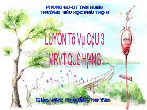 Tuần 11. Vẽ quê hương