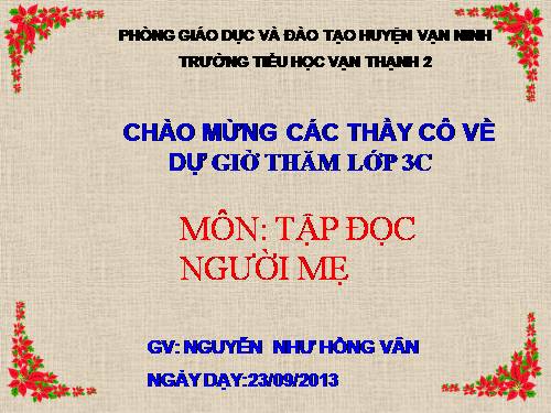 Tuần 4. Người mẹ