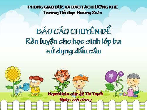 Rèn cho học sinh lớp 3 sử dụng dấu câu