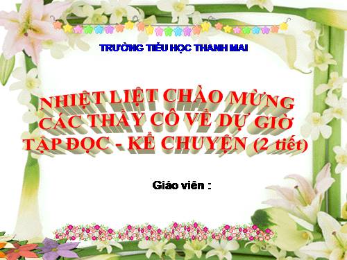 Tuần 8. Các em nhỏ và cụ già