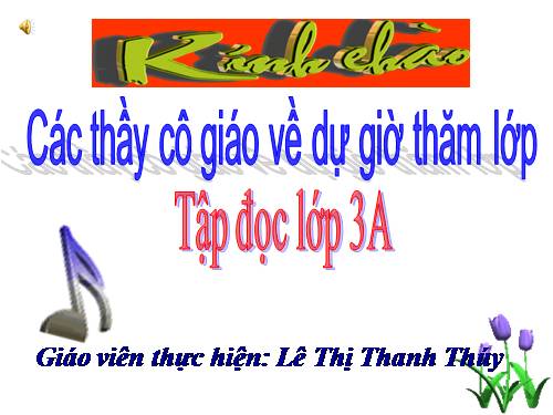 Tuần 8. Tiếng ru