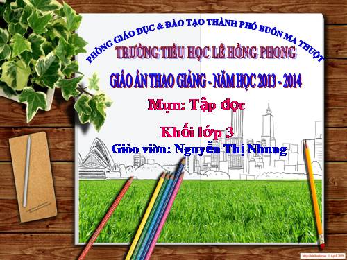 Tuần 8. Tiếng ru