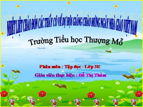 Tuần 8. Tiếng ru