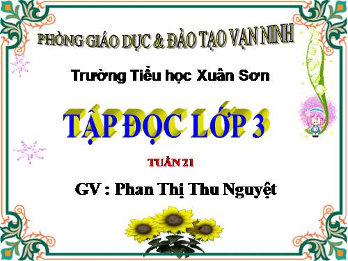 Tuần 21. Ông tổ nghề thêu