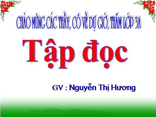 Tuần 8. Tiếng ru