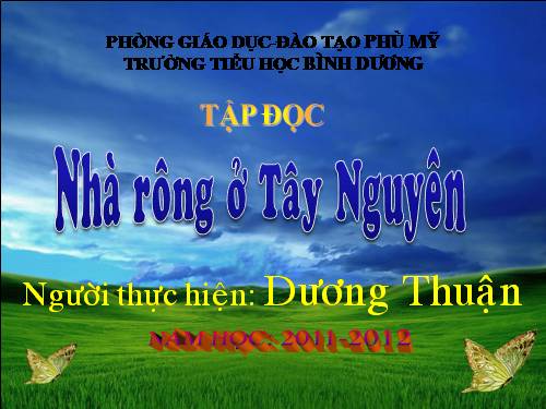 Tuần 15. Nhà rông ở Tây Nguyên