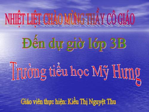 Tuần 8. Tiếng ru