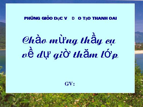 Tuần 10. Giọng quê hương