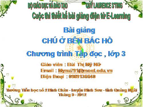 Tuần 20. Chú ở bên Bác Hồ