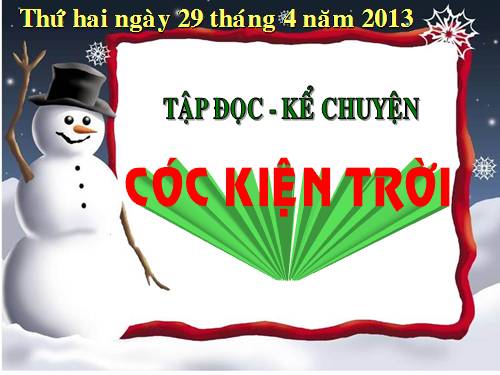 Tuần 33. Cóc kiện Trời