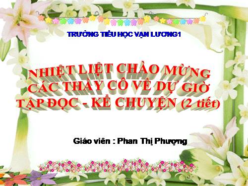 Tuần 8. Các em nhỏ và cụ già