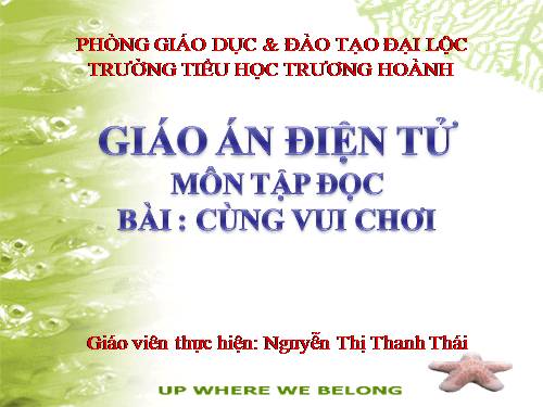 Tuần 28. Cùng vui chơi