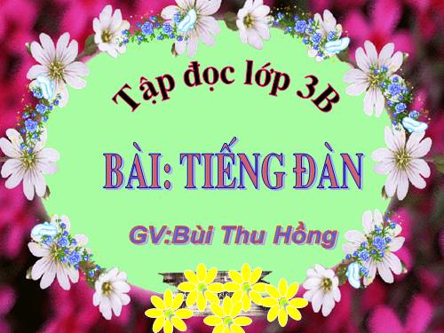 Tuần 24. Tiếng đàn