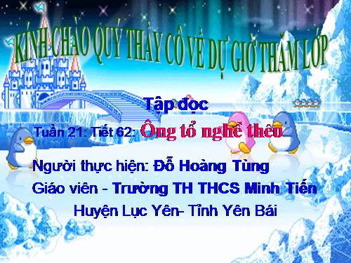 Tuần 21. Ông tổ nghề thêu