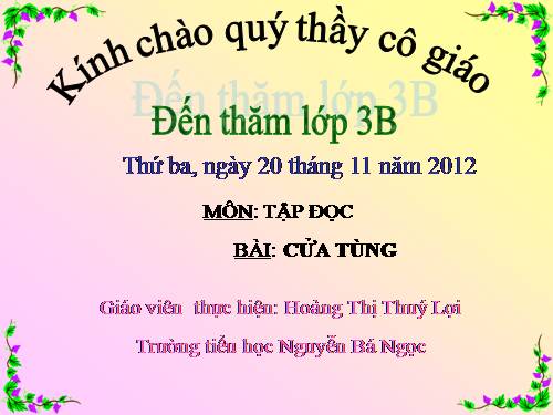 Tuần 13. Cửa Tùng