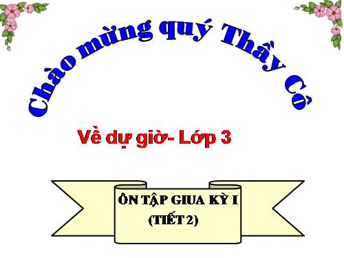 Tuần 9. Ôn tập Giữa Học kì I