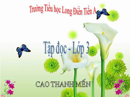 Tuần 8. Tiếng ru