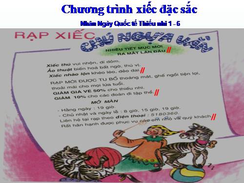 Tuần 23. Chương trình xiếc đặc sắc