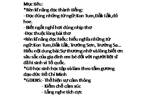 MỤC TIÊU