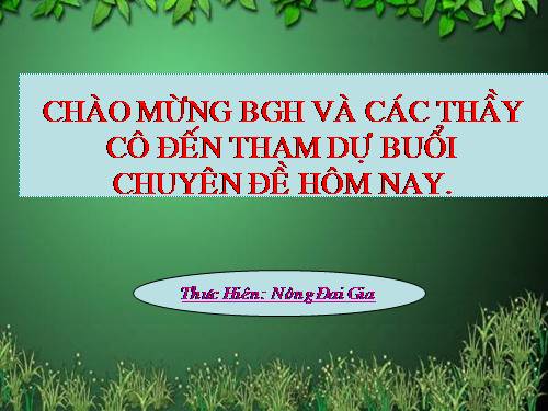 Tuần 8. Tiếng ru